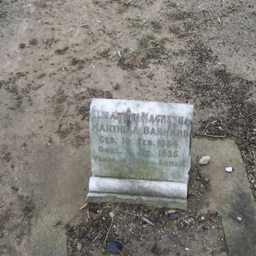 BARNARD Elizabeth Magretha Marthina 1934-1935