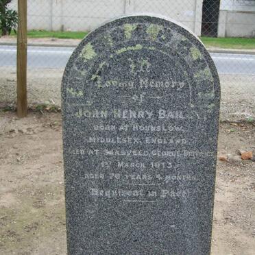 BAILLY John Henry -1913