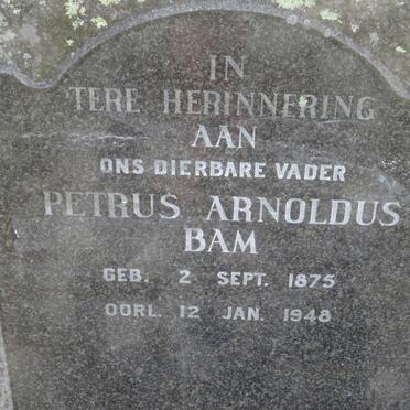 BAM Petrus Arnoldus 1875-1948