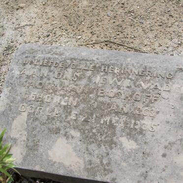 BOSHOFF Adriaan 1863-1935