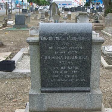 BOTHA Johanna Hendrieka nee BARNARD 1897-1951