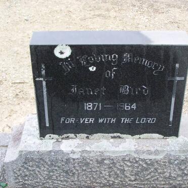 BIRD Janet 1871-1964