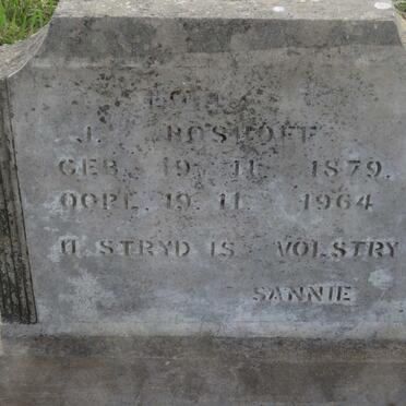 BOSHOFF J. 1879-1964