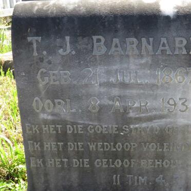 BARNARD T.J. 1867-1936