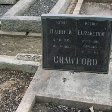 CRAWFORD Harry W. 1869-1954 &amp; Elizabeth M. SNYGANS 1883-1944