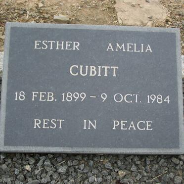 CUBITT Esther Amelia 1899-1984