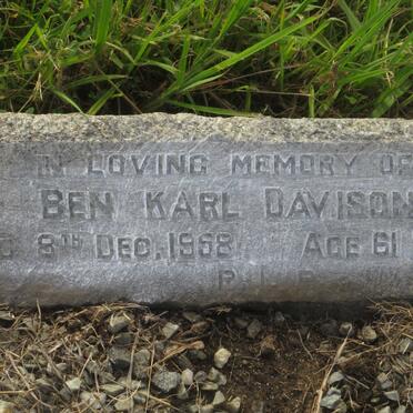DAVISON Ben Karl -1958