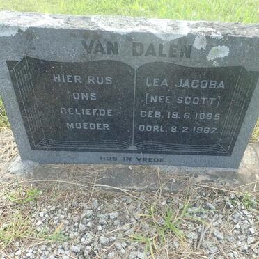 DALEN Lea Jacoba, van nee SCOTT 1885-1967