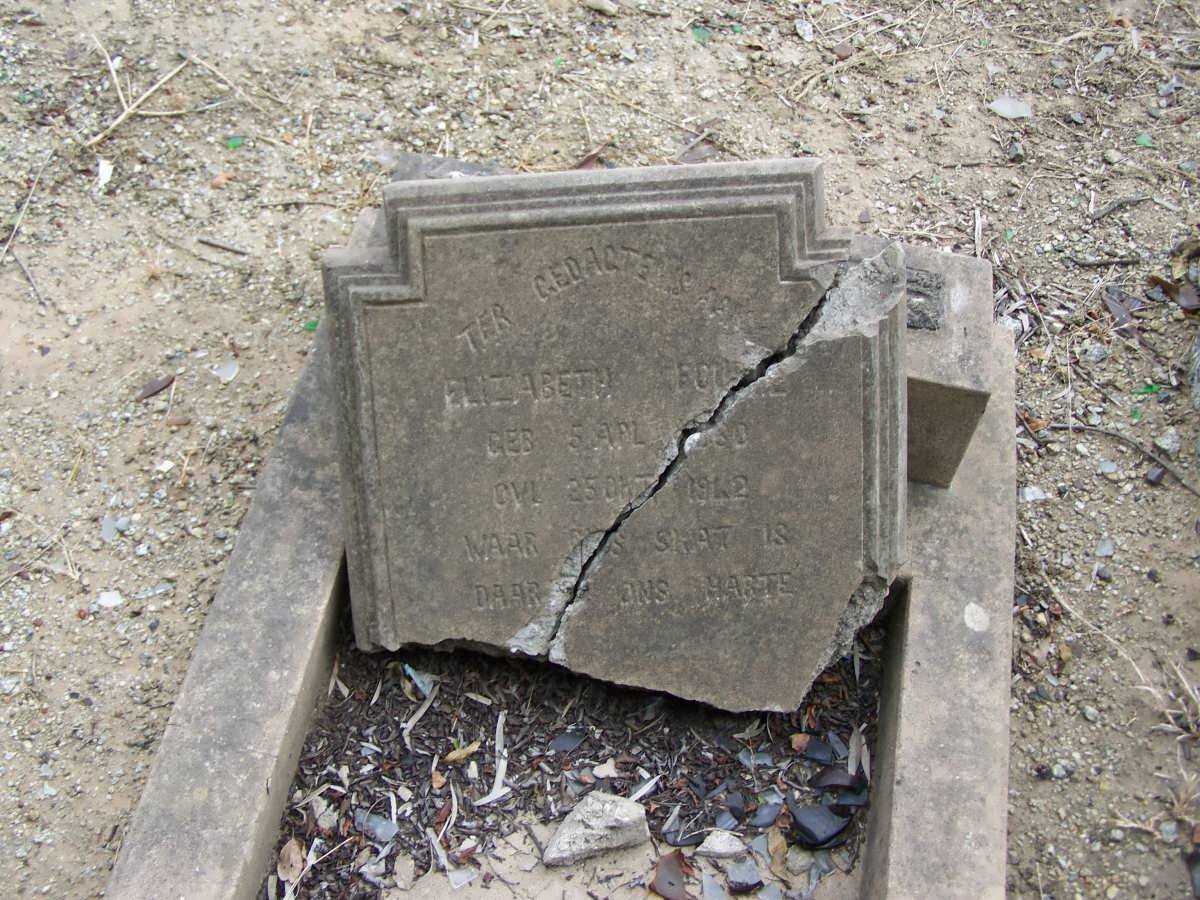 FOURIE Elizabeth 1880-1942