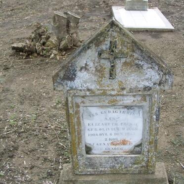 FOURIE Elizabeth nee OLIVIER 1904-1937