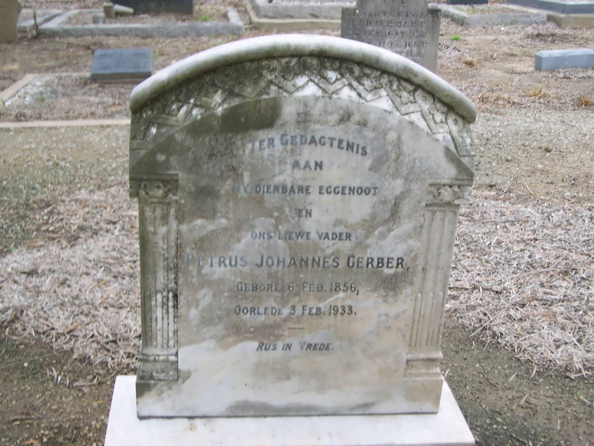 GERBER Petrus Johannes 1856-1933