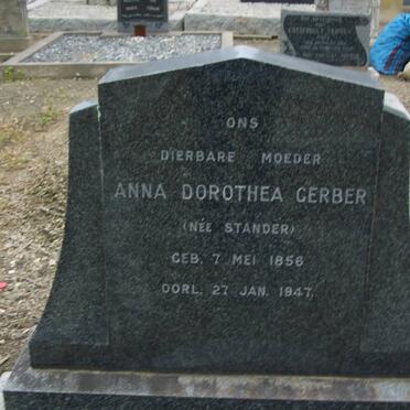 GERBER Anna Dorothea nee STANDER 1856-1947