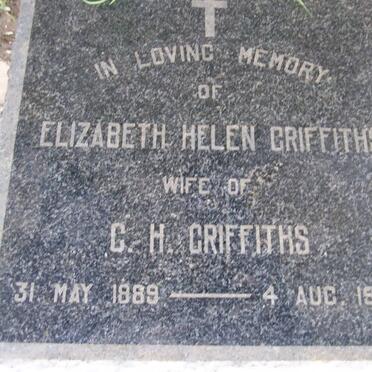 GRIFFITHS Elizabeth Helen 1889-1960