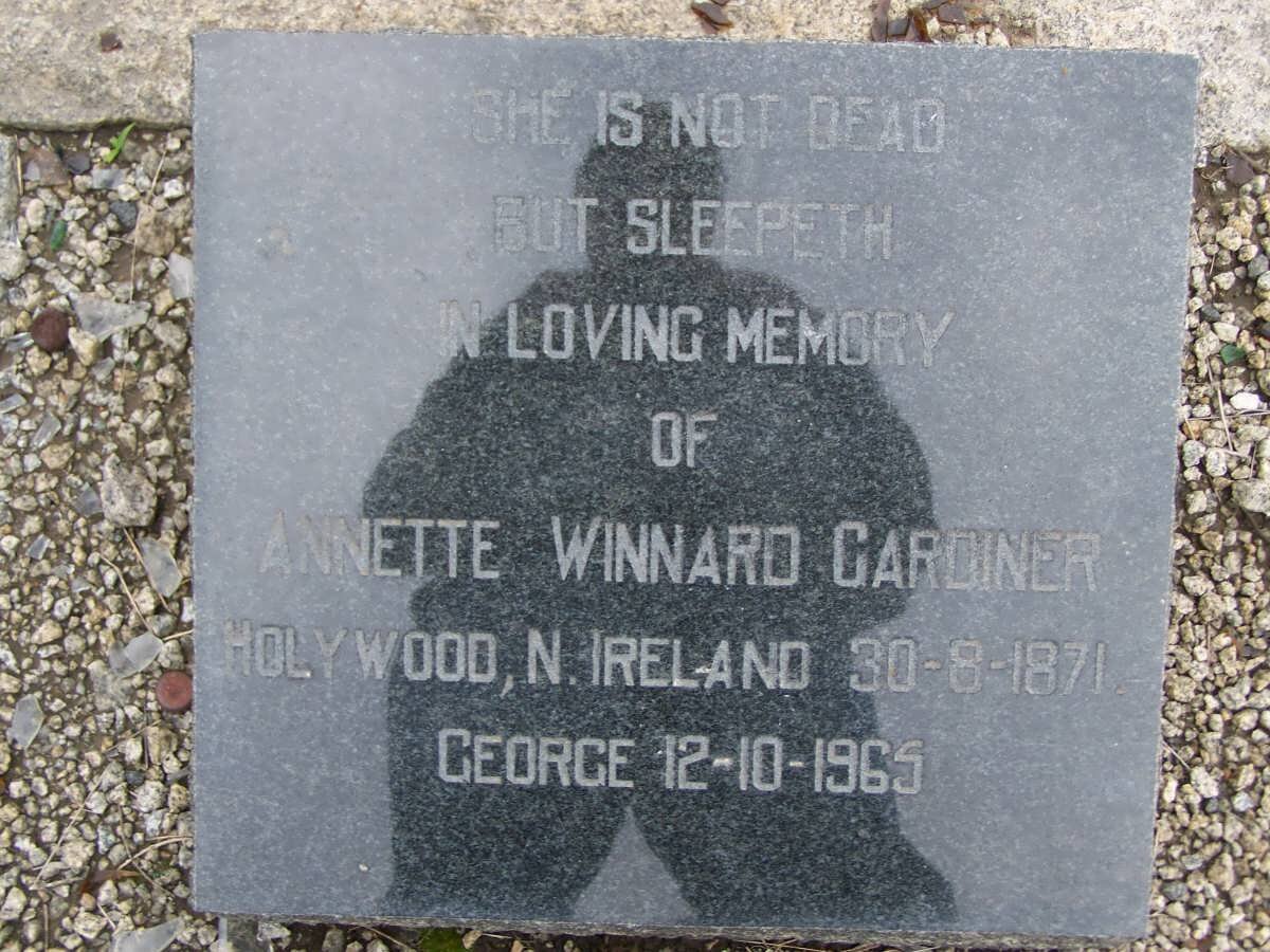 GARDINER Annette Winnard 1871-1965