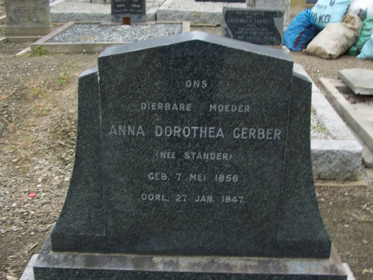 GERBER Anna Dorothea nee STANDER 1856-1947
