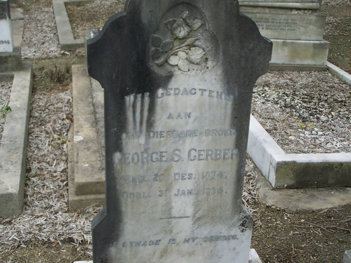 GERBER George S. 1874-1934