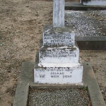 GERBER Catherina Petronella nee YOUNG 1850-1928