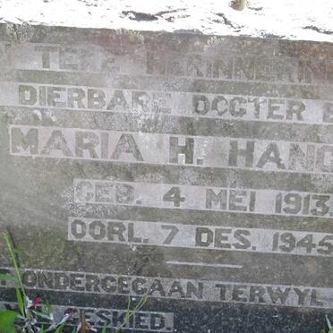 HANCKE Maria H. 1913-1945