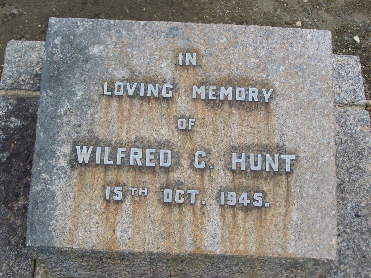 HUNT Wilfred C. -1945