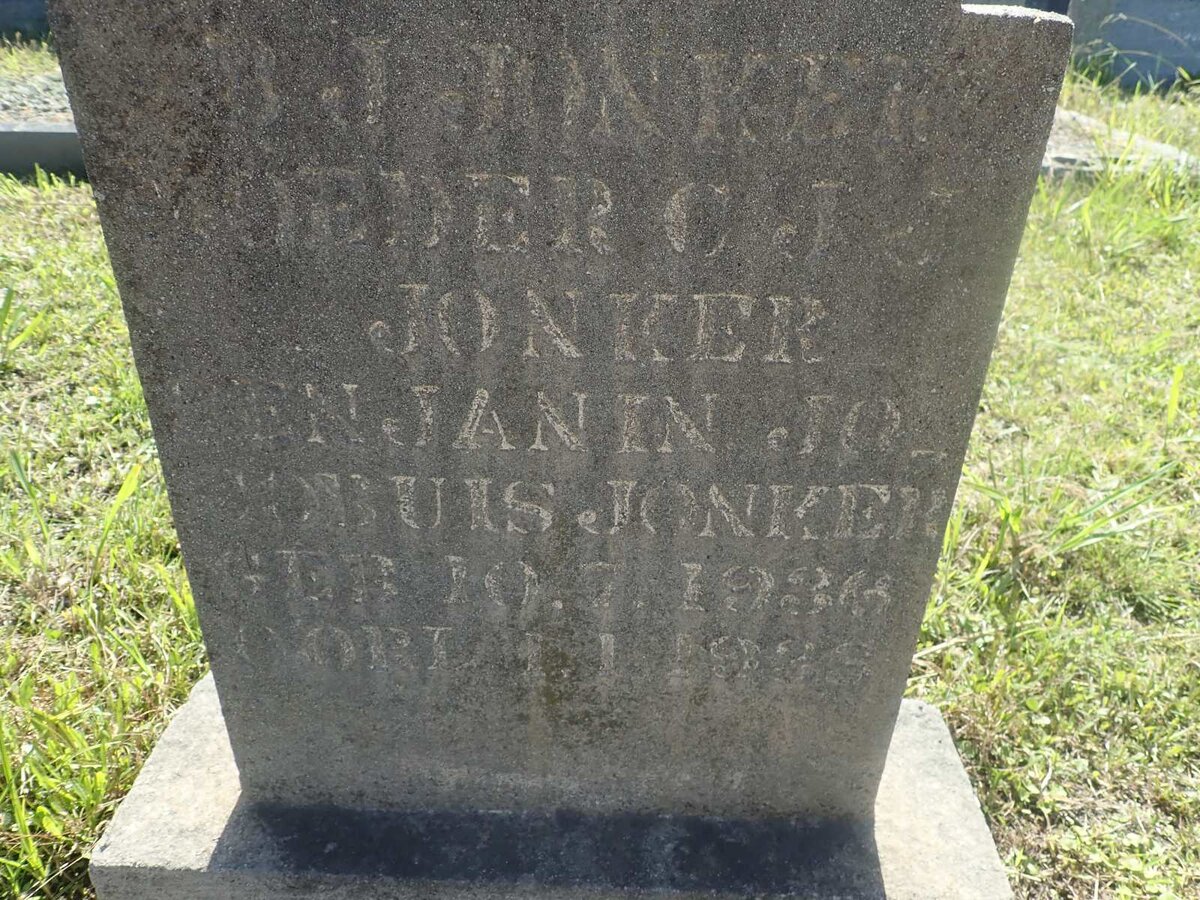 JONKER Benjamin Jacobus 1936-1938