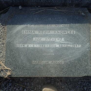 KNOWLES Emma Kezia nee STEVENS 1882-1947