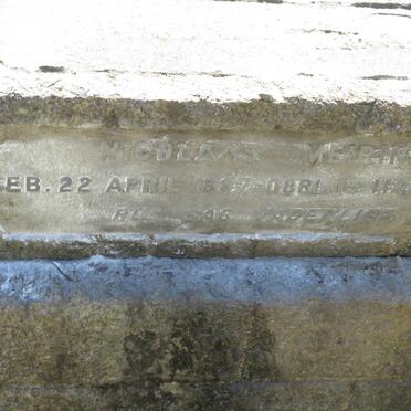 MEIRING Nicolaas 1887-1945