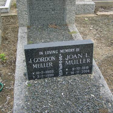 MULLER J. Gordon 1905-1990 &amp; Joan L. 1916-2004 :: MULLER ?nny ?-1976