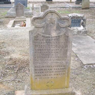 NIEMAND Geziena W.M. nee CALITZ  -1922