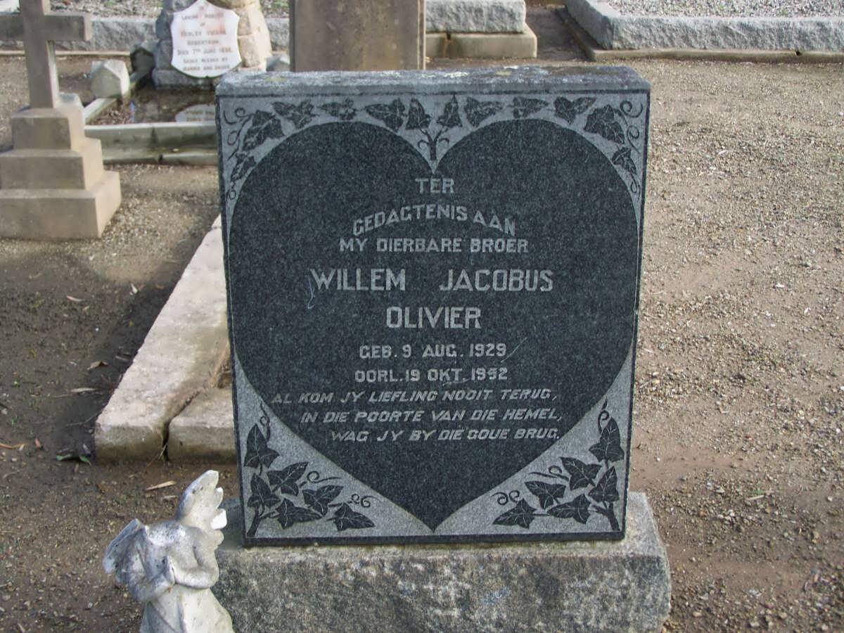 OLIVIER Willem Jacobus 1929-1952