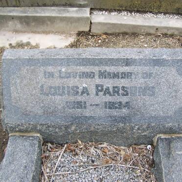 PARSONS Louisa 1851-1934