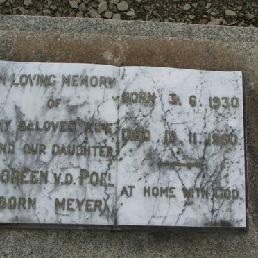 POEL Doreen, v.d. nee MEYER 1930-1950
