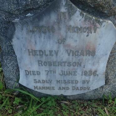 ROBERTSON Hedley Vicars -1936