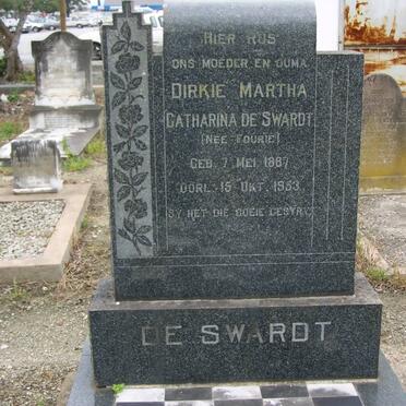 SWARDT Dirkie Martha Catharina, de nee FOURIE 1887-1953