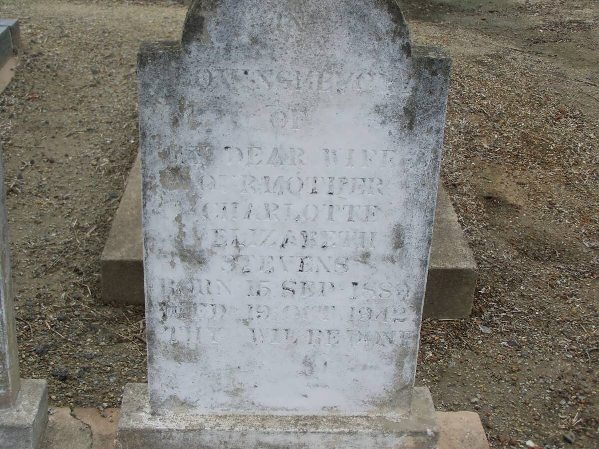 STEVENS Charlotte Elizabeth 1889-1942