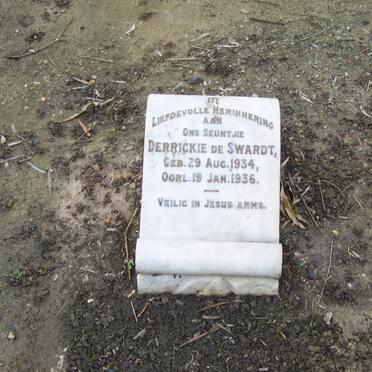 SWARDT Derrickie, de 1934-1936