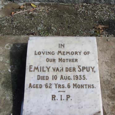 SPUY Emily, van der  -1935