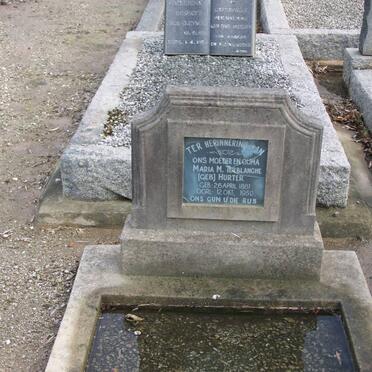 TERBLANCHE Maria M. nee HURTER 1881-1950