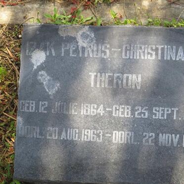 THERON Izak Petrus 1864-1963 &amp; Christina P. 1866-1949