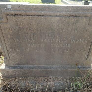 VISSER Catharina Philippina nee STANDER 1904-1941