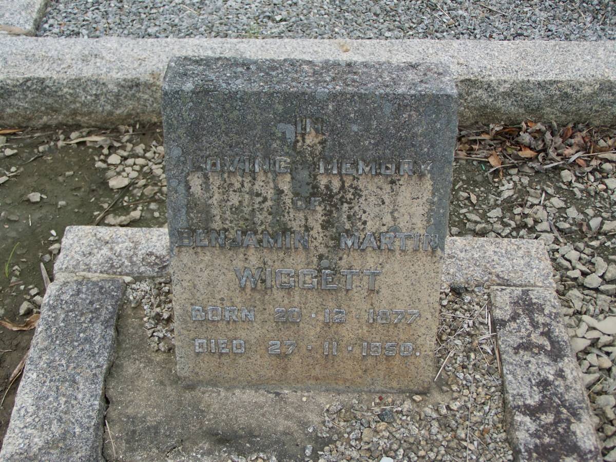 WIGGETT Benjamin Martin 1877-1950