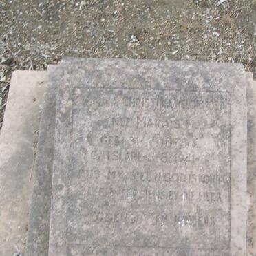 WELGEMOED Anna Christina nee MARAIS 1878-1941