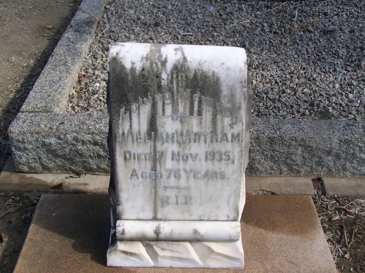 WHITHAM William -1935