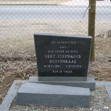 WESTENRAAD Gert Stephanus 1884-1973