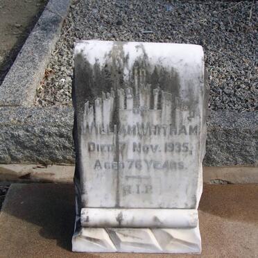 WHITHAM William -1935