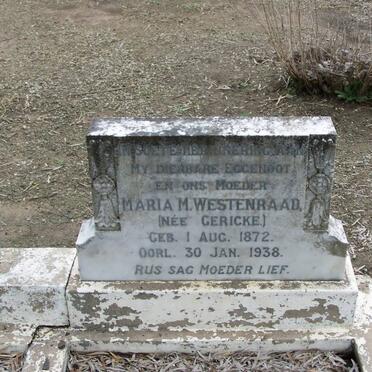 WESTENRAAD Maria M. nee GERICKE 1872-1938