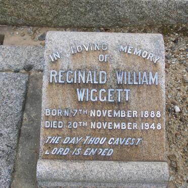 WIGGETT Reginald William 1888-1948