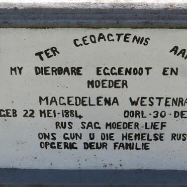 WESTENRAAD Magedelena 1884-1930