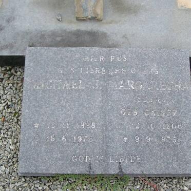 WESTENRAAD Michael Johannes 1898-1978 & Margaretha Hester Susanna CALITZ 1905-1975