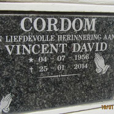 CORDOM Vincent David 1956-2014