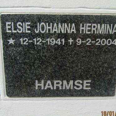 HARMSE Elsie Johanna Hermina 1941-2004